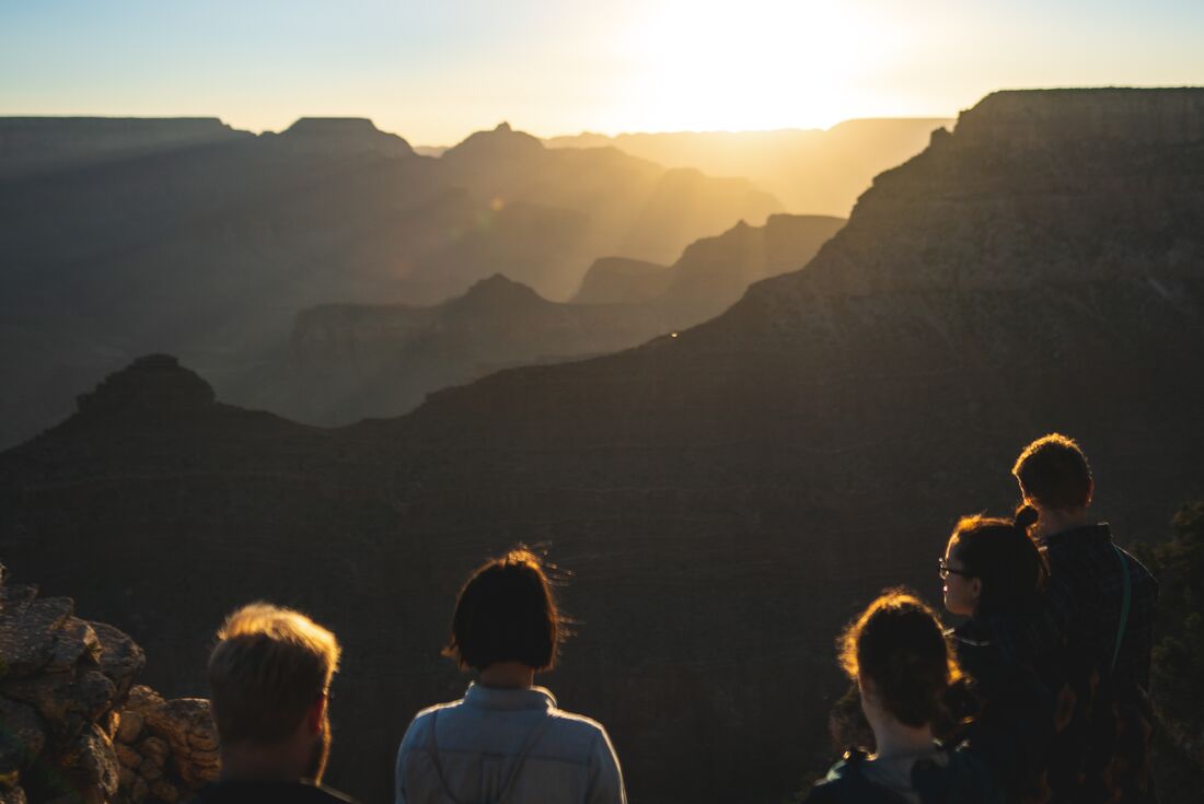 Sunrise over the canyon