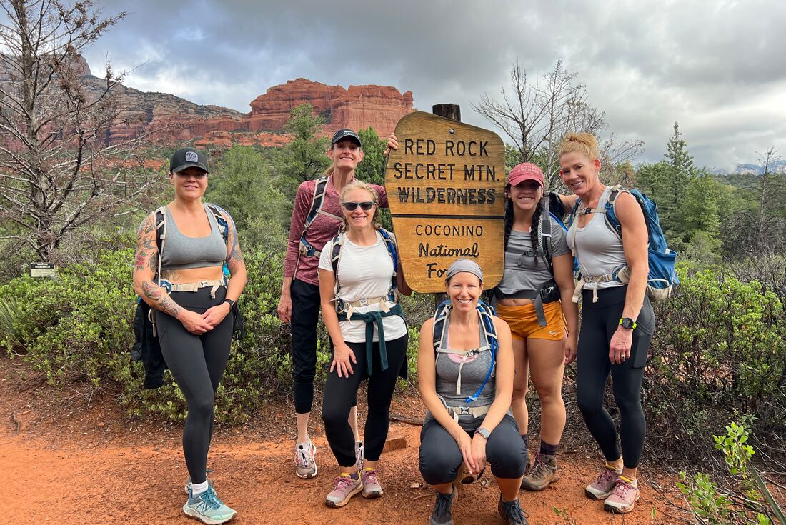A stop on the trail in Red Rock's Secret Mountain Wilderness