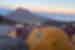 Camping near Kilimanjaro's summit