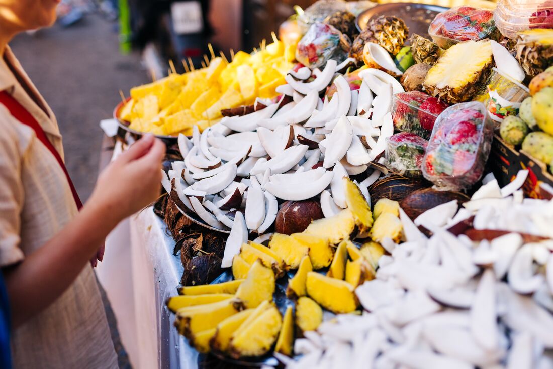 Fruit for sale at the market in Morocco