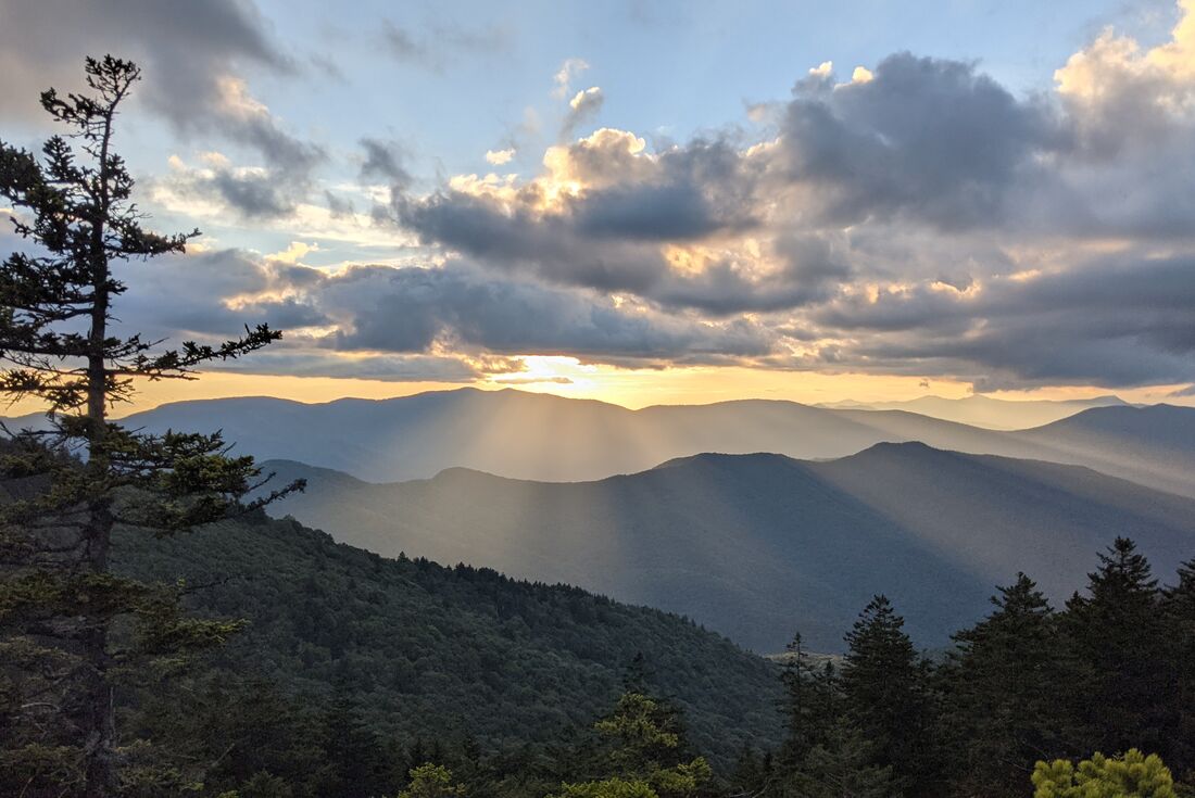 Lookout from your first day's campsite