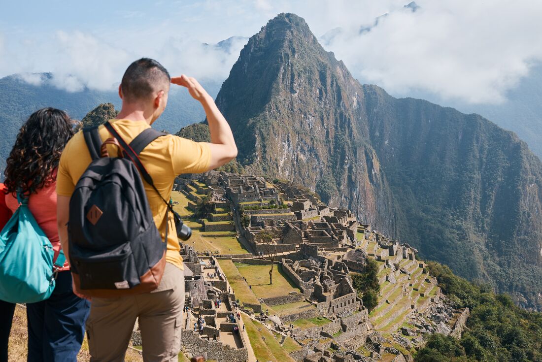Looking out over Machu Picchu
