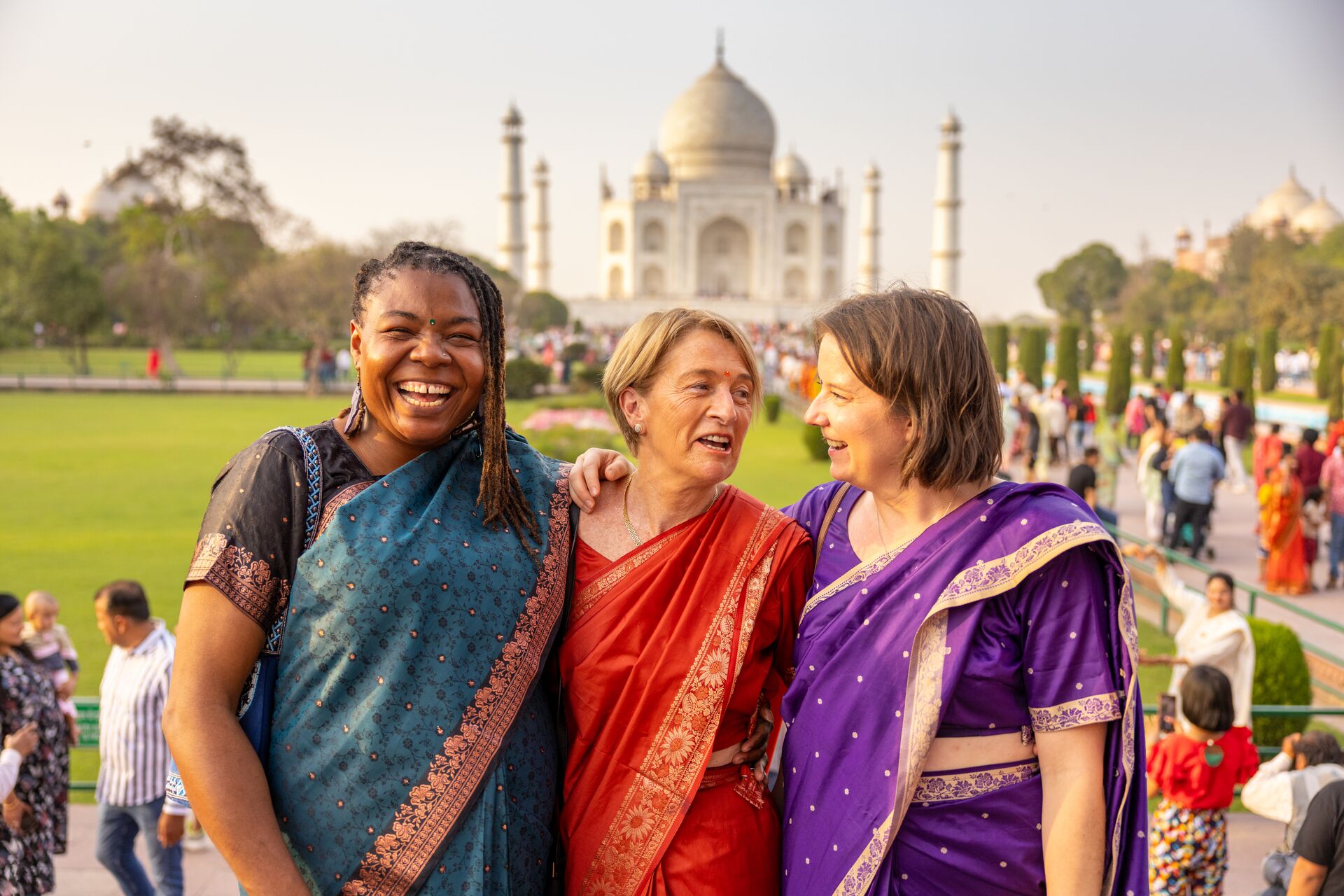 Celebrate together at the Taj Mahal