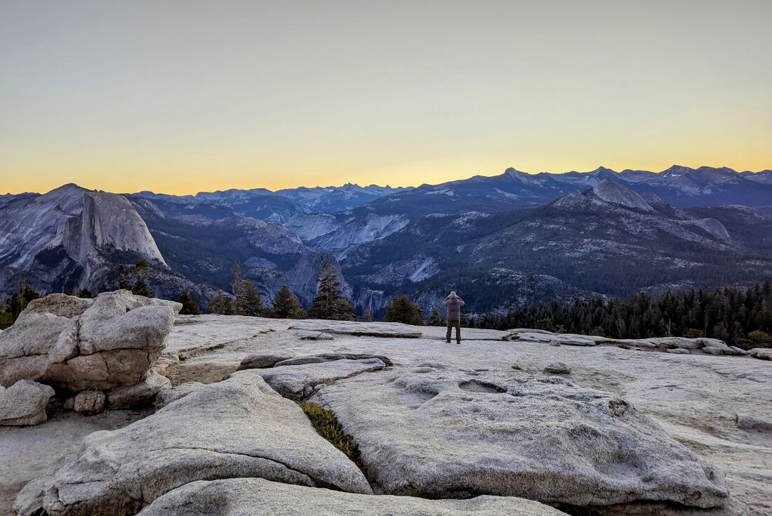 Looking out over Yosemite's high country
