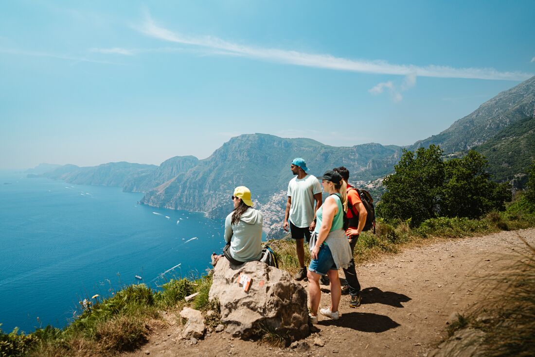 Looking out over the coast of southern Italy