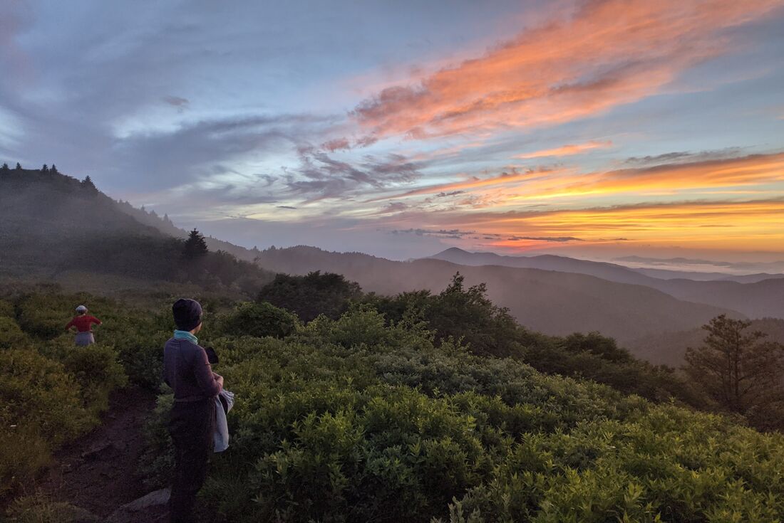 Sunrise in the heart of Shining Rock Wilderness